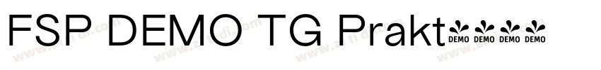FSP DEMO TG Prakt字体转换 FSP DEMO TG Prakt字体转换